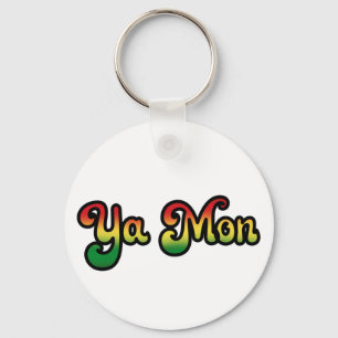Ya Mon Jamaica Slang Funny Jamaican Phrase T-Shirt Nyckelring