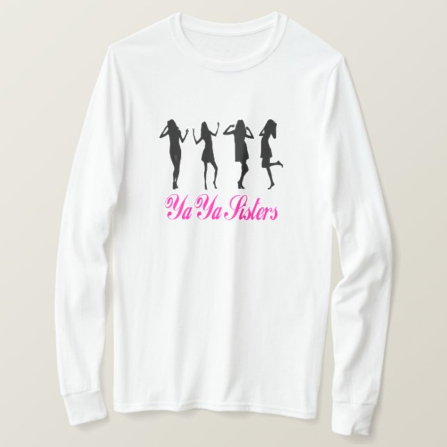 Ya Ya Sisters (rosa) T-shirt (Design framsida)