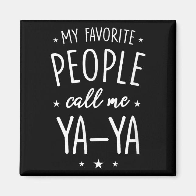 Ya-ya Tröja Present_ Mina Favoritpersoner Kallar M Magnet (Framsidan)