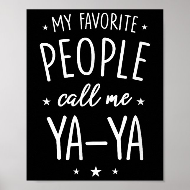 Ya-ya Tröja Present_ Mina Favoritpersoner Kallar M Poster (Framsidan)