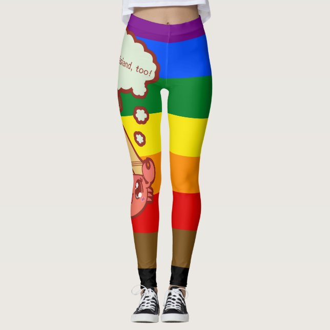 Yaaas stranddamasker! leggings (Framsida)
