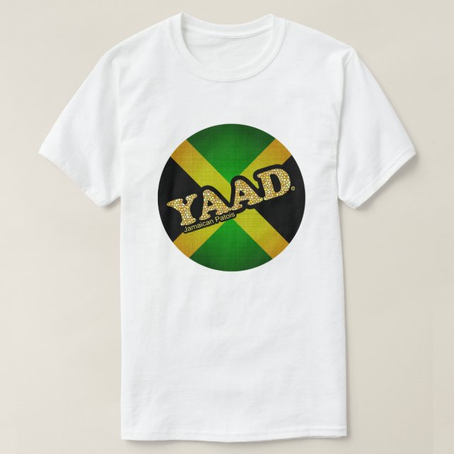 Yaad Jamaican Flagga Round-Patterned T Shirt (Design framsida)