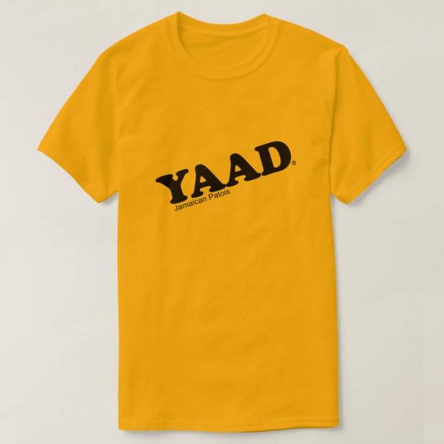 Yaad'Jamaican Patois Black Brev T Shirt (Design framsida)