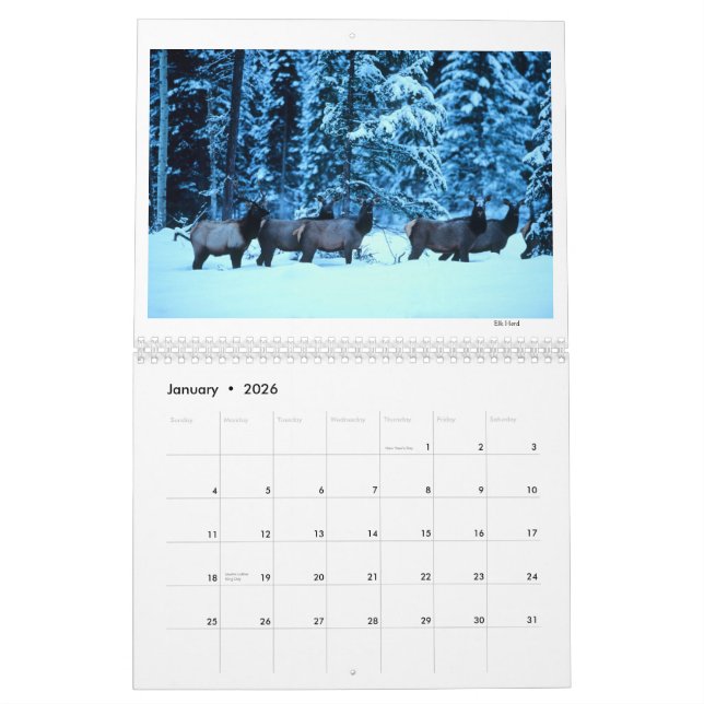 Yaak landkalender kalender (Jan 2026)