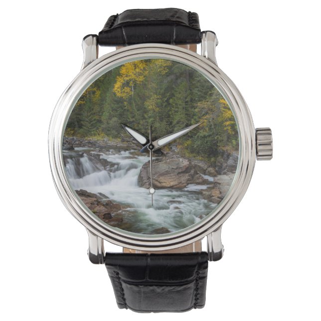 Yaak sjunker hösten i Kootenaifolket Armbandsur (Framsida)