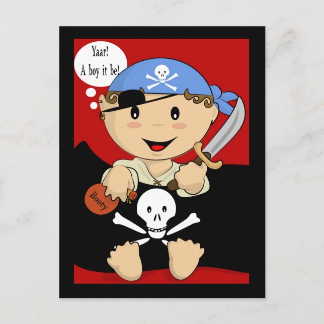 Yaar! En pojke! vykort (Framsida)