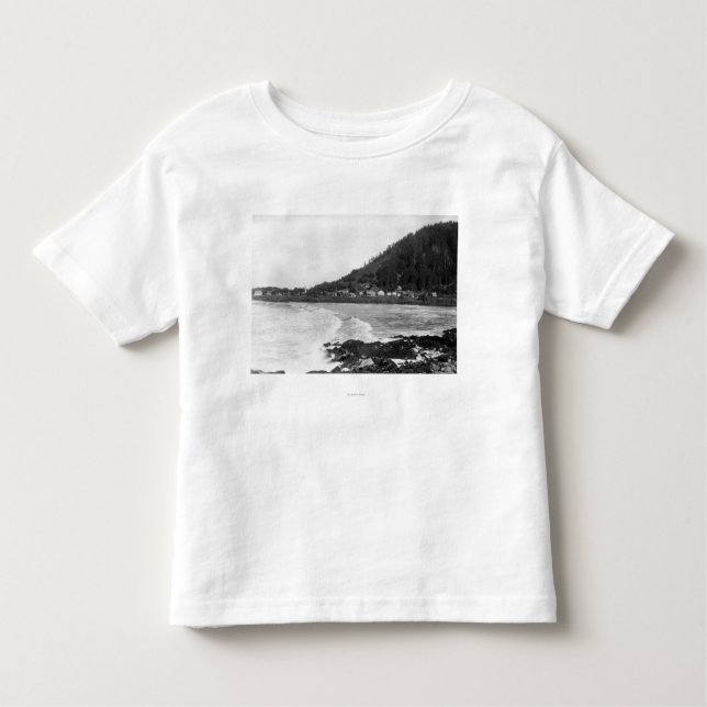 Yachats den Oregon townen beskådar, och hav T Shirt (Framsida)