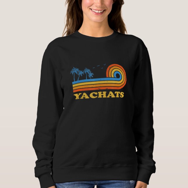 Yachats Oregon Summer eller Tropical Yachatian Blo T Shirt (Framsida)