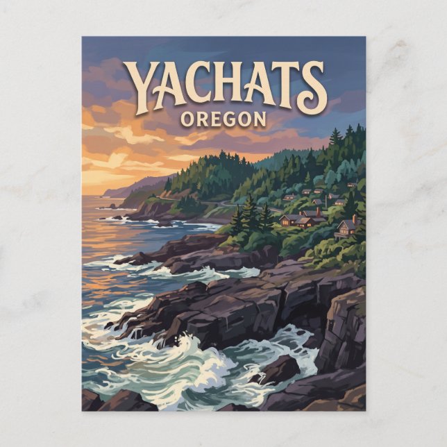 Yachats Oregon Vykort (Framsida)