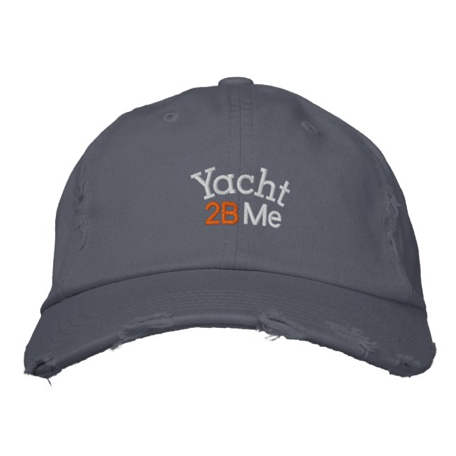 Yacht 2B Me™_Avslappnad Broderad Keps (Framsida)