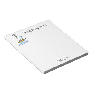 Yacht 2B Me™_logoboat_personalized Anteckningsblock