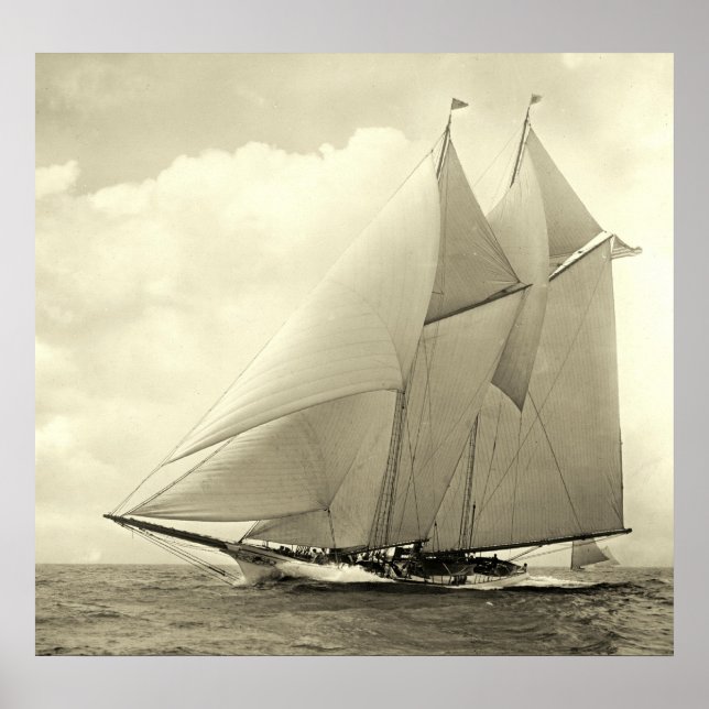 Yacht 'America' 1910 Poster (Framsidan)