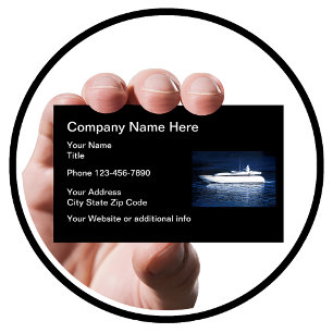 Yacht Boat Nautical Theme Visitkort