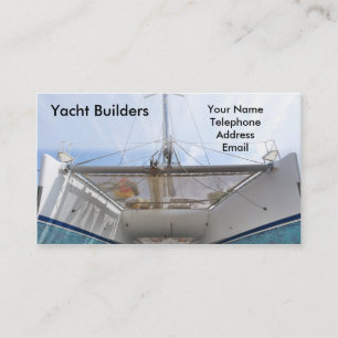 Yacht Builders och Boat Rental Visitkort