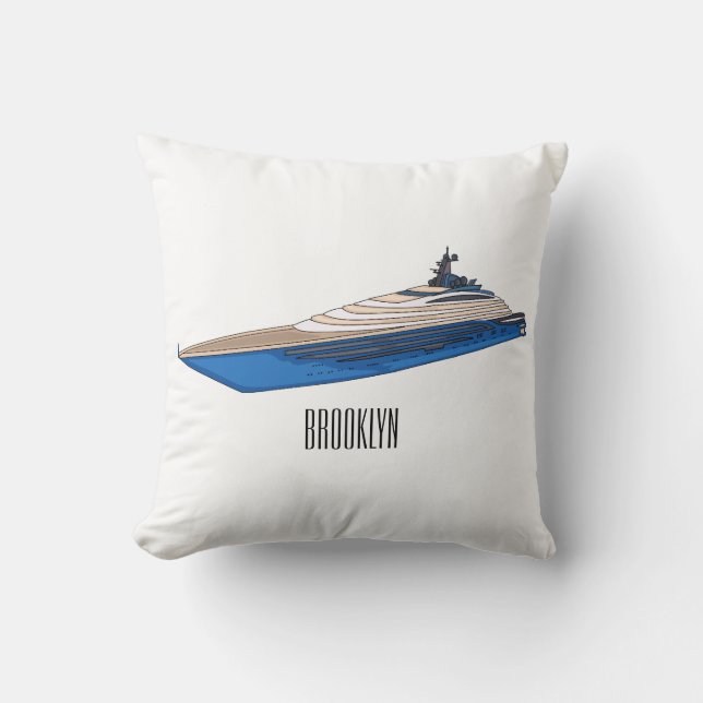 Yacht cartoon illustration kudde (Framsida)