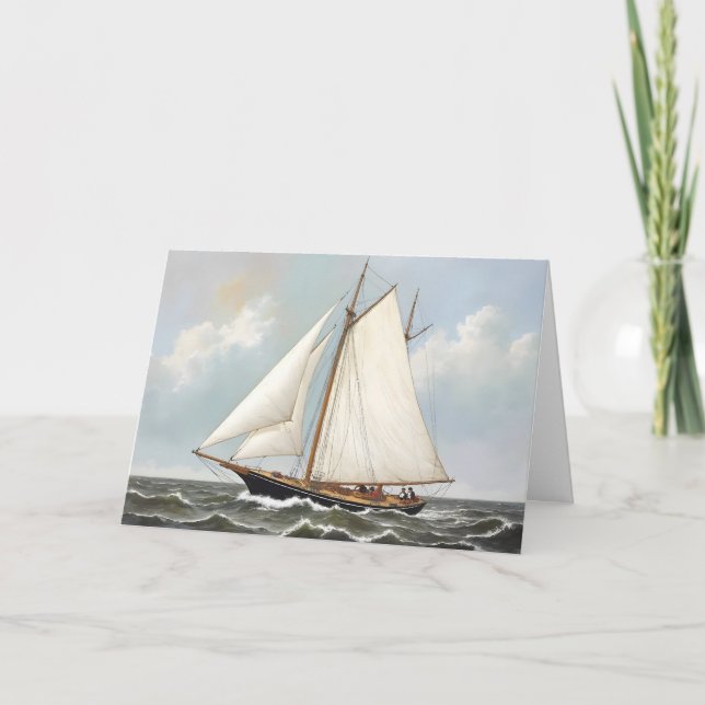 Yacht Fars dag Helgkort (Framsida)