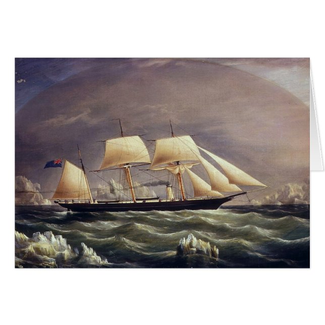 Yacht Fox 1900-talet Hälsningskort (Framsidan Horizontal)