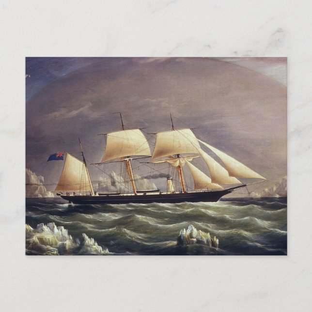 Yacht Fox 1900-talet Vykort (Framsida)