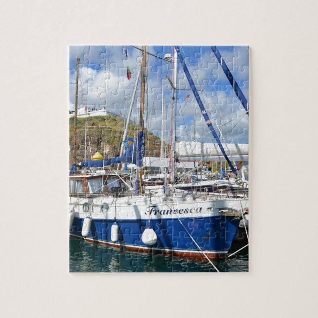 Yacht Francesca på Azorerna Pussel (Vertikal)