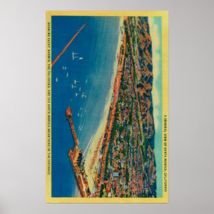 Yacht Harbour, Palisades och Santa Monica Poster