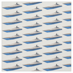 Yacht-illustration av tecknad tyg