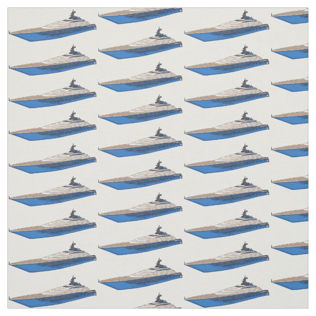Yacht-illustration av tecknad tyg (Provkarta)