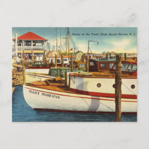 Yacht Klubb, Beach Haven, New jersey Vykort