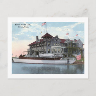 Yacht Klubb, Toledo, Ohio 1914 Vintage Vykort