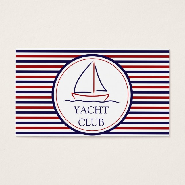 Yacht Klubb Visitkort (Framsidan)