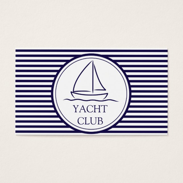Yacht Klubb Visitkort (Framsidan)