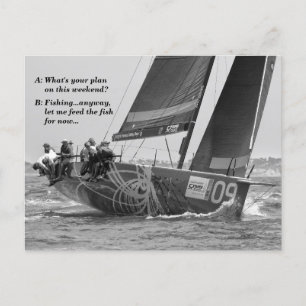 Yacht meme vykort