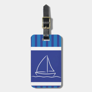 Yacht mönster bagagebricka