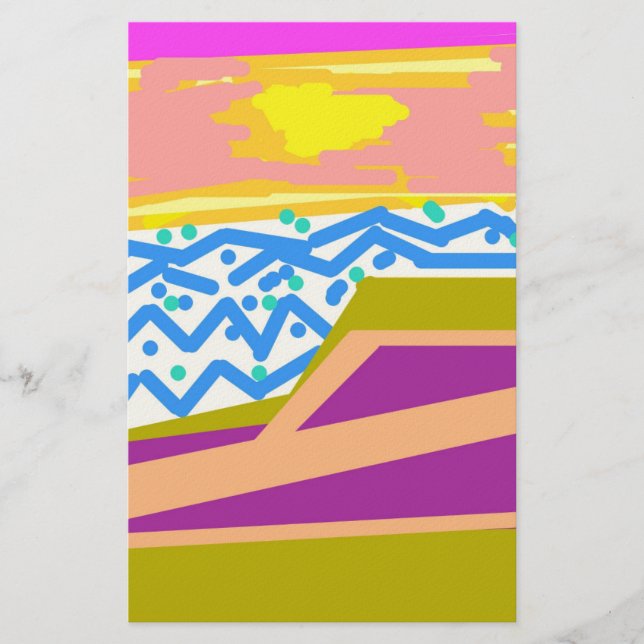 Yacht på Anteckningsblocket Rosa Brevpapper (Framsida)