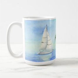 Yacht på Sea Palma Kaffemugg