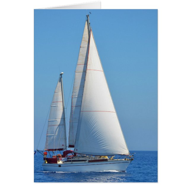 Yacht-relud på EMYR Hälsningskort (Framsidan)