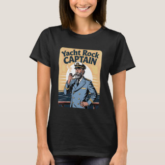 Yacht Rock Captain Retro Ocean Design T Shirt