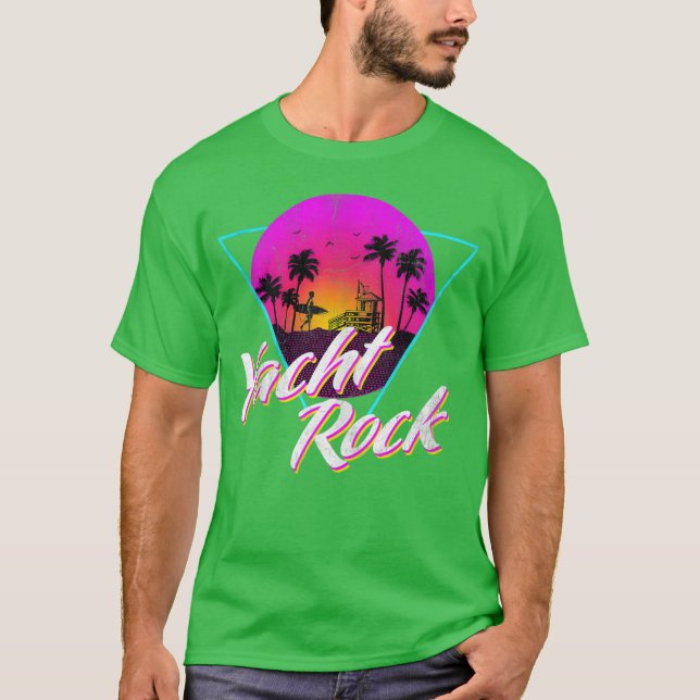 Yacht Rock Party Boat Drinking Beach friends T Shirt (Framsida)