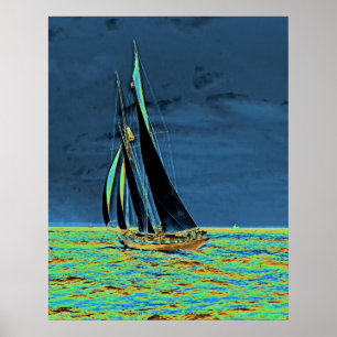 Yacht"soffliggare" tävlingar för Amerika kopp 19 Poster