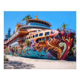 Yacht Statue Fototryck