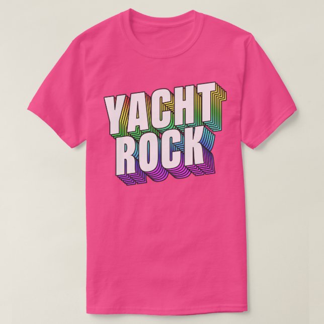 Yacht Sten 80s Aesthetic T Shirt (Design framsida)
