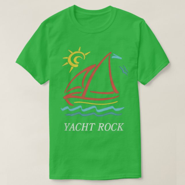 Yacht Sten 80s, formaterad design T Shirt (Design framsida)