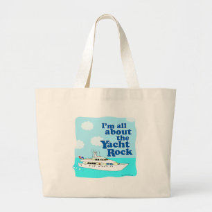 Yacht Sten Funny Tecknad Music Slogan Tote Jumbo Tygkasse