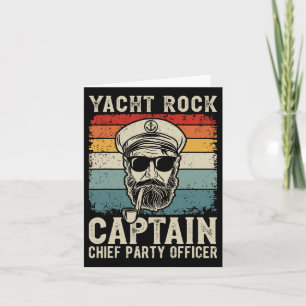 Yacht Sten kapten Pontoon Boat Party Sailor Boati Kort