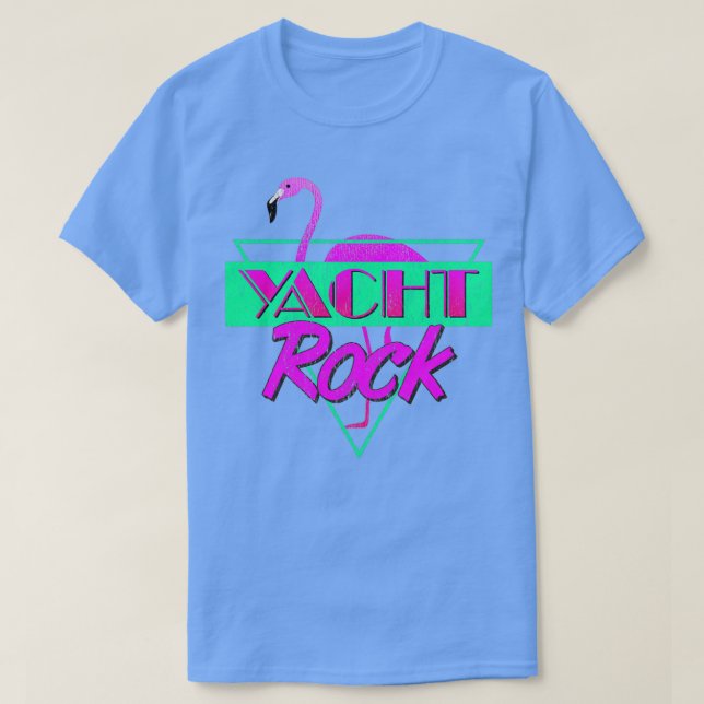 Yacht Sten Party Boat Drinking-grafik 80s Faded T Shirt (Design framsida)