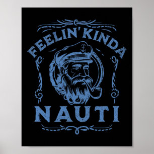 Yacht Sten Party Nauti Motor Boat Kapten Kärlek mo Poster