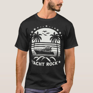 Yacht Sten Retro 80-talet Stil T Shirt