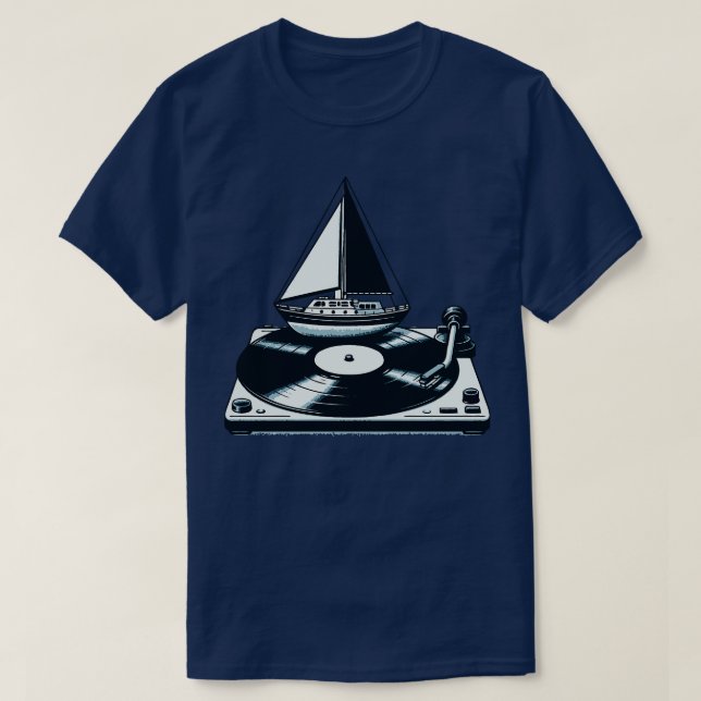 Yacht Sten Vinyl Älskare 1 T Shirt (Design framsida)