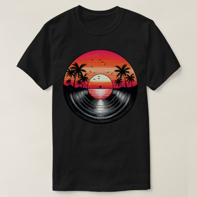 Yacht Sten Vinyl Record T Shirt (Design framsida)