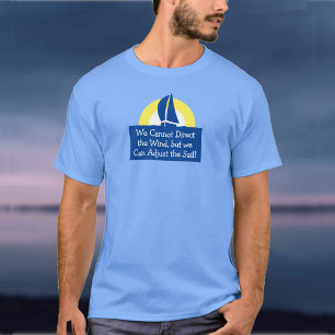 Yacht-Tävlan seglar med solnedgång T Shirt