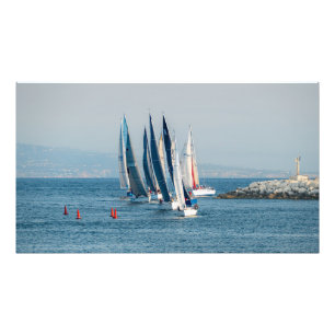 Yacht Tävling - Marina Del Rey, CA Fototryck
